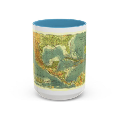 Central America and the West Indies (1922) (Map) Accent Coffee Mug