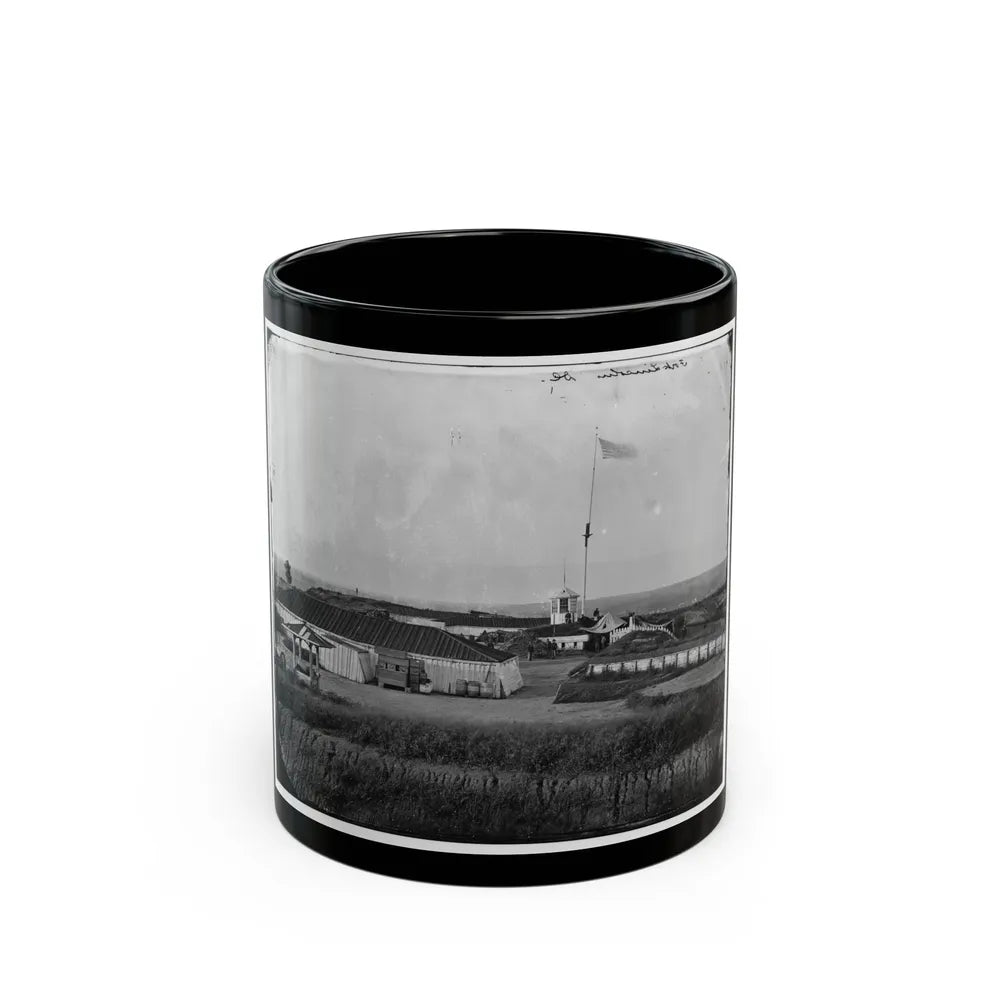 District Of Columbia. Interior View Of Fort Lincoln (U.S. Civil War) Black Coffee Mug-11oz-Go Mug Yourself