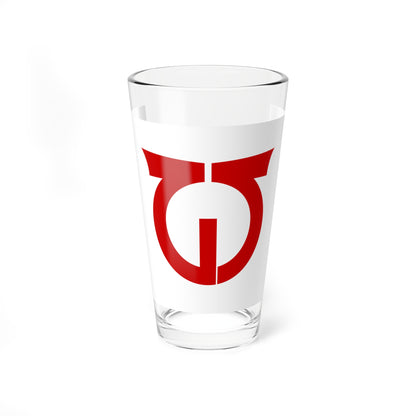 Flag of Hinoemata Fukushima (Japan) Pint Glass 16oz