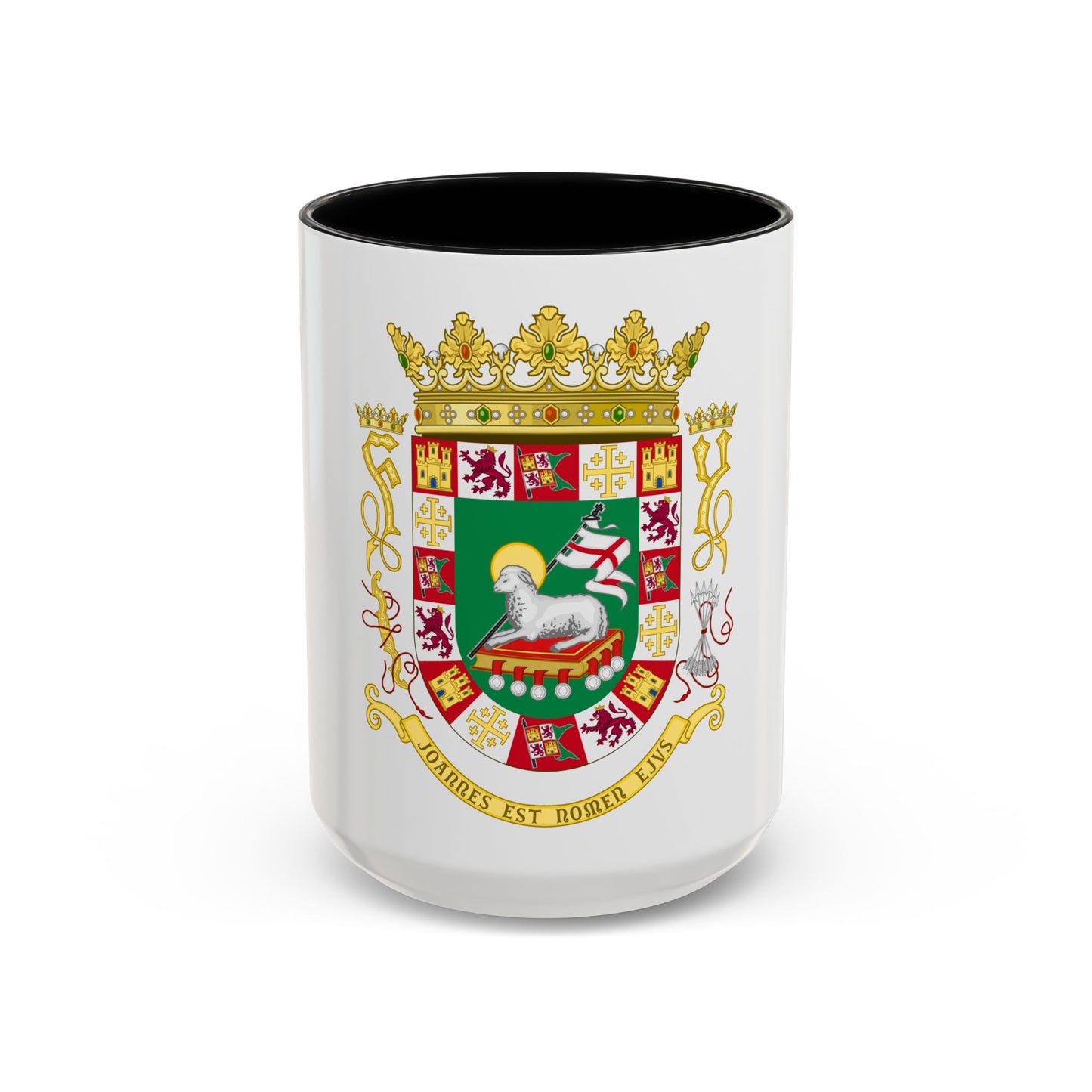 Coat of arms of the Commonwealth of Puerto Rico - Accent Coffee Mug