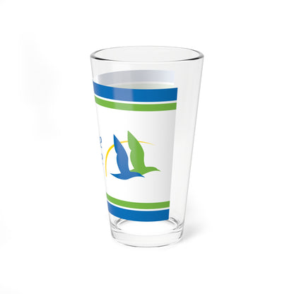 Flag of the Department of Charente-Maritime (France) Pint Glass 16oz