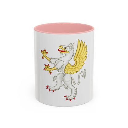 Gryphon Badge of Edward III - Accent Coffee Mug
