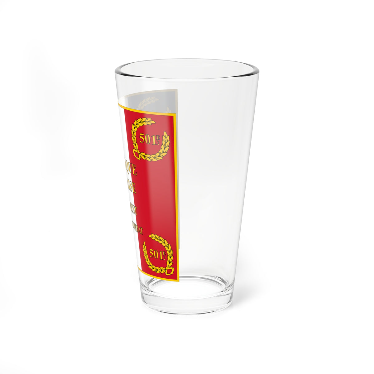 Drapeau Regiment Moderne 501e RCC Avers (France) Pint Glass 16oz