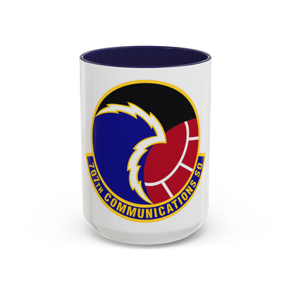 707th Communications Squadron (U.S. Air Force) Accent Coffee Mug