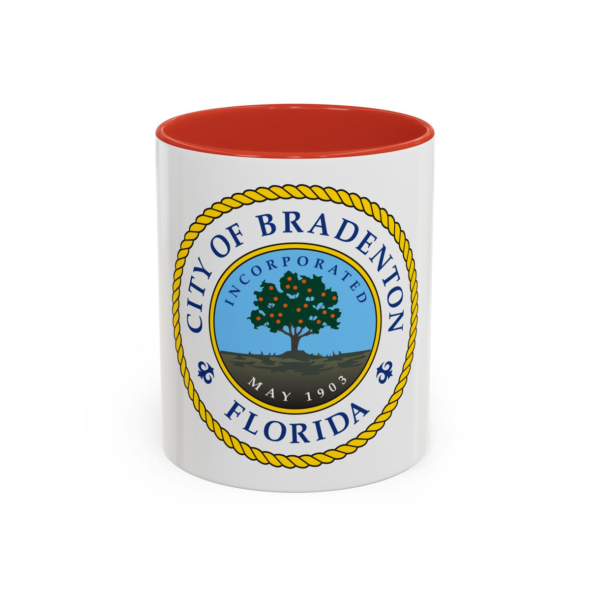 Seal of Bradenton Florida - Accent Coffee Mug