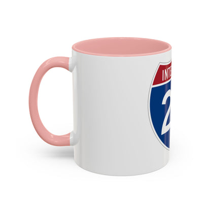 Interstate 24 (U.S. Highways) Accent Coffee Mug