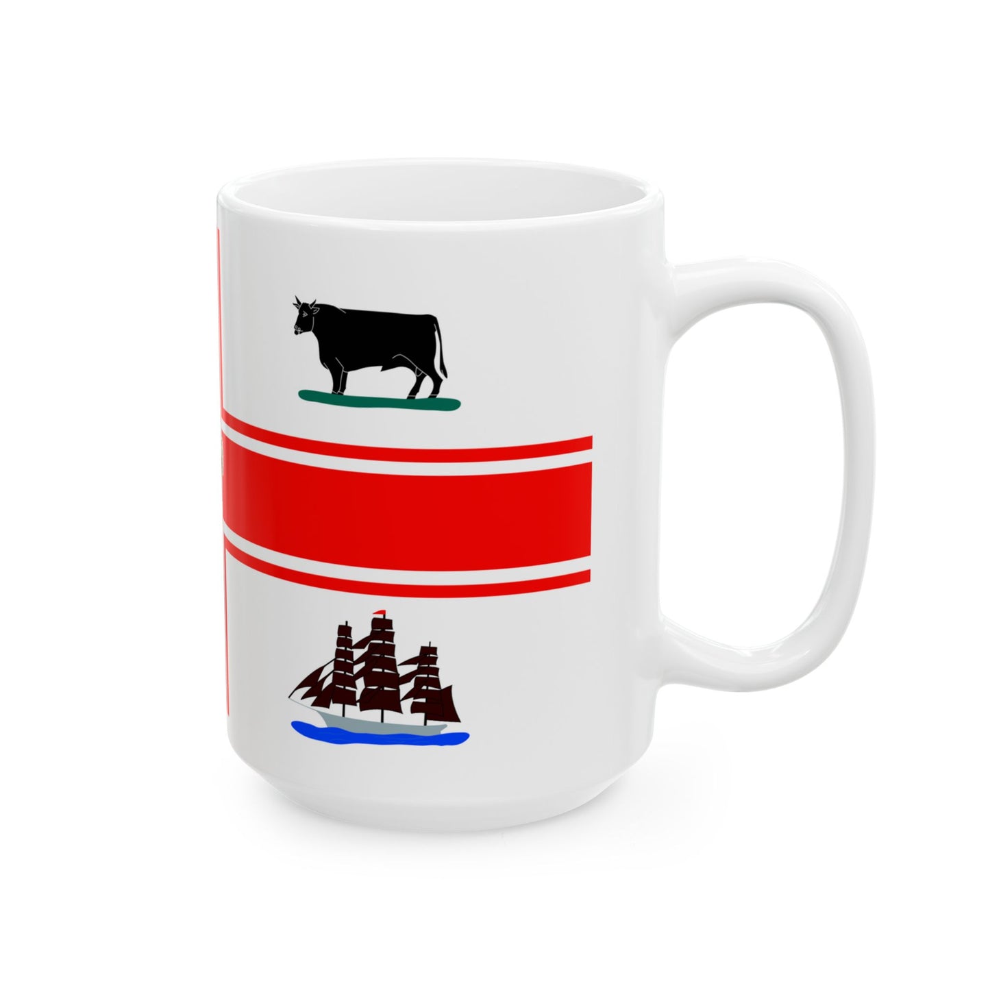 Flag of the City of Melbourne Australia - White Coffee Mug