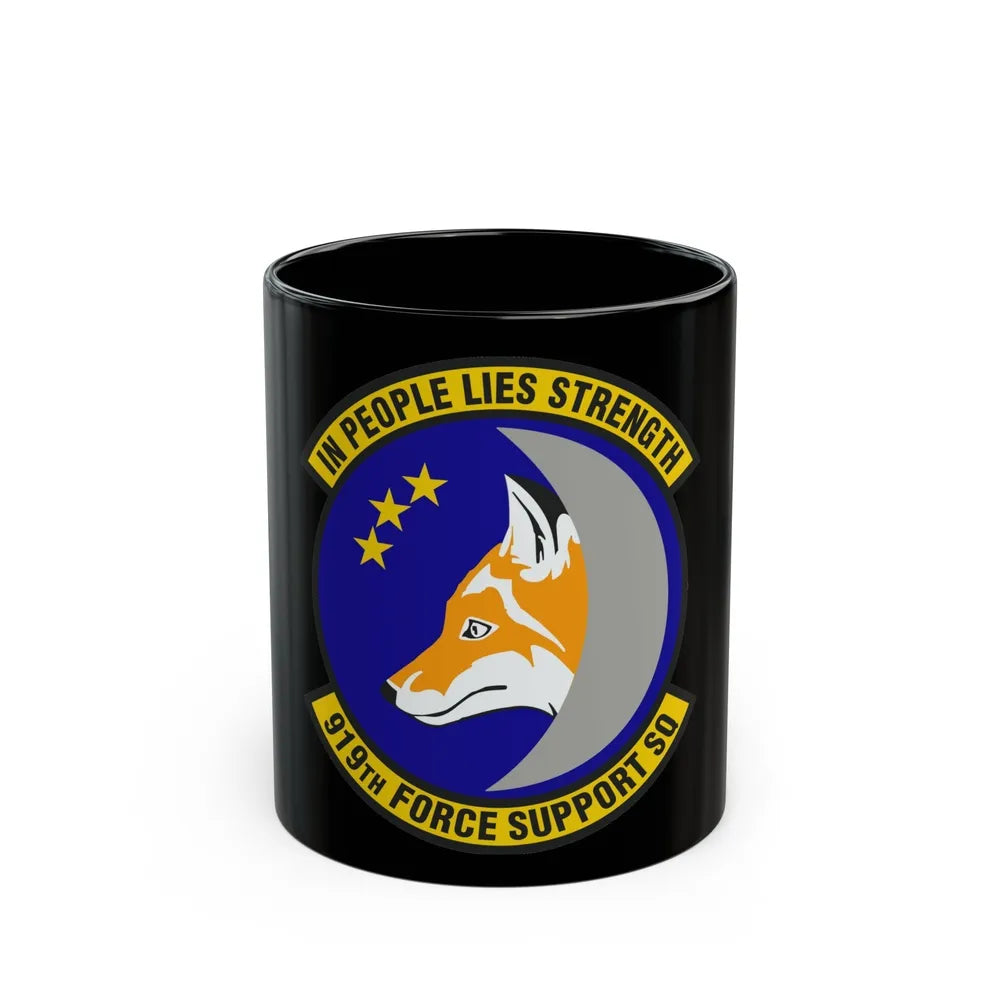 919th Force Support Squadron (U.S. Air Force) Black Coffee Mug-11oz-Go Mug Yourself