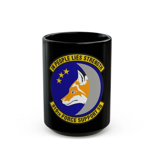 919th Force Support Squadron (U.S. Air Force) Black Coffee Mug-15oz-Go Mug Yourself