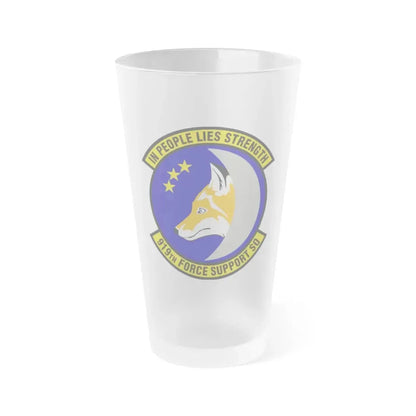 919th Force Support Squadron (U.S. Air Force) Frosted Pint Glass 16oz Default Title - Go Mug Yourself
