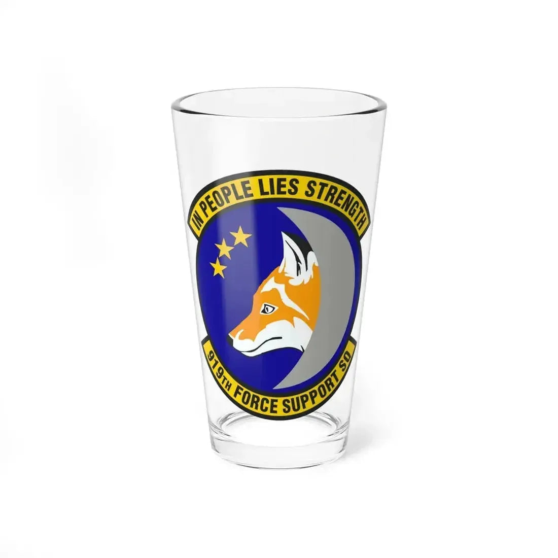 919th Force Support Squadron (U.S. Air Force) Pint Glass 16oz 16oz - Go Mug Yourself