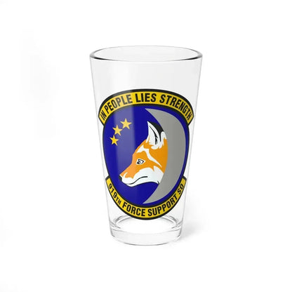 919th Force Support Squadron (U.S. Air Force) Pint Glass 16oz 16oz - Go Mug Yourself