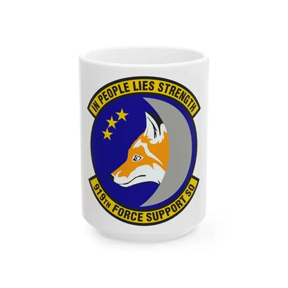 919th Force Support Squadron (U.S. Air Force) White Coffee Mug 15oz - Go Mug Yourself