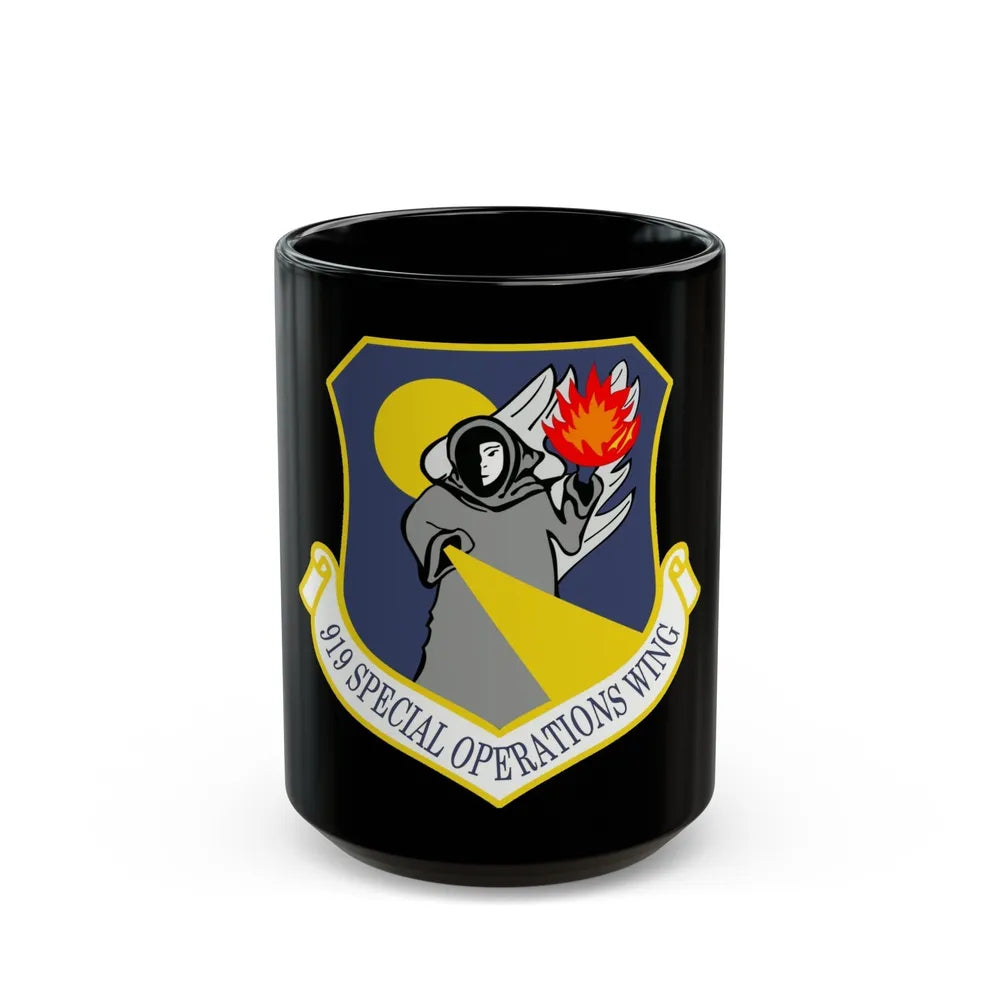 919th Special Operations Wing (U.S. Air Force) Black Coffee Mug-15oz-Go Mug Yourself