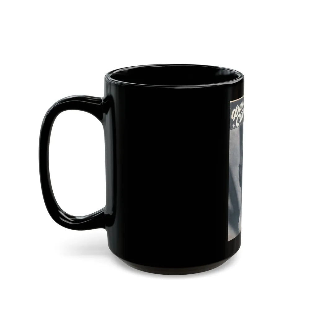 Hazel Court #72 - B&W Magazine Cover (Vintage Female Icon) Black Coffee Mug-Go Mug Yourself