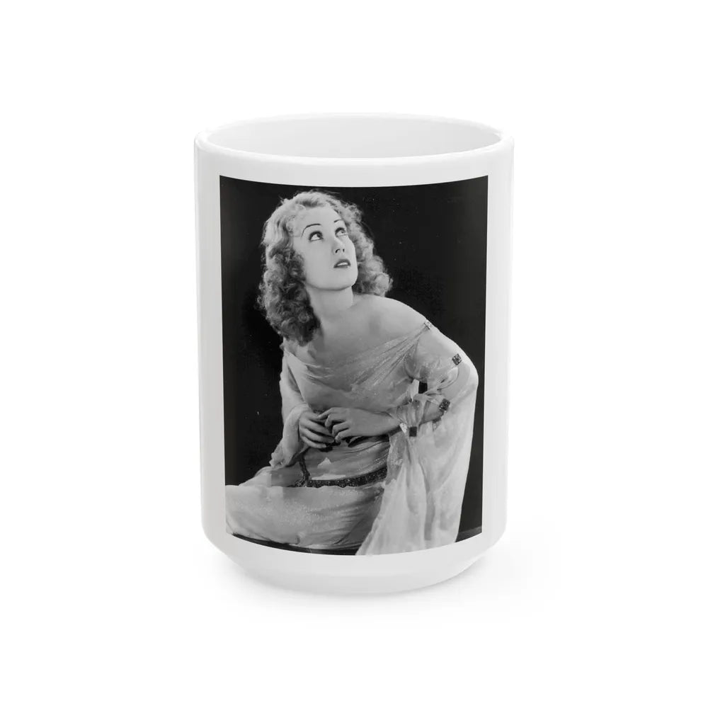 Fay Wray #40 (Vintage Female Icon) White Coffee Mug-15oz-Go Mug Yourself