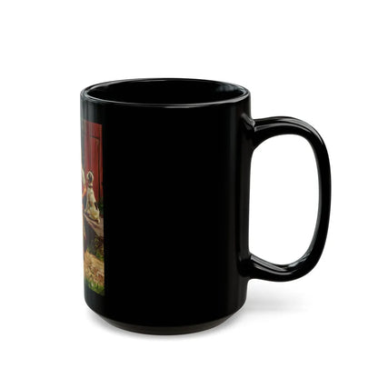 Feeding the Lambs - Black Coffee Mug-Go Mug Yourself