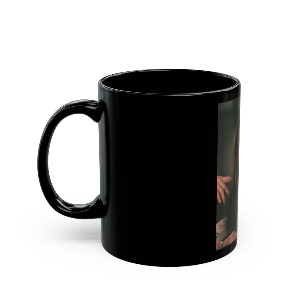 Katharine Ross #85 (Vintage Female Icon) Black Coffee Mug-Go Mug Yourself