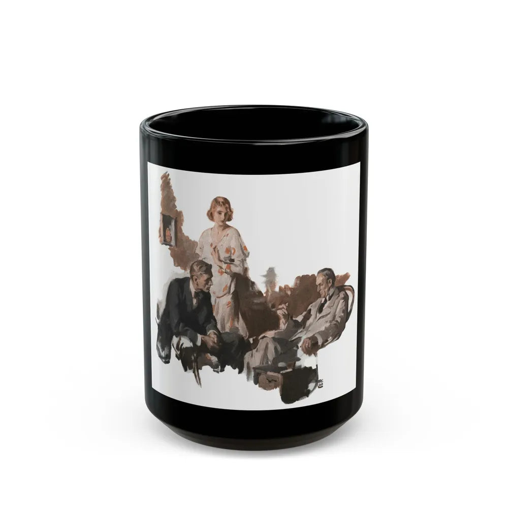 Dark Forests (1), McCall's, February 1930 - Black Coffee Mug-15oz-Go Mug Yourself