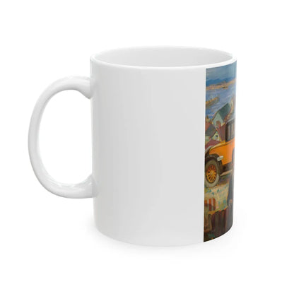 Car advertisement - White Coffee Mug-Go Mug Yourself