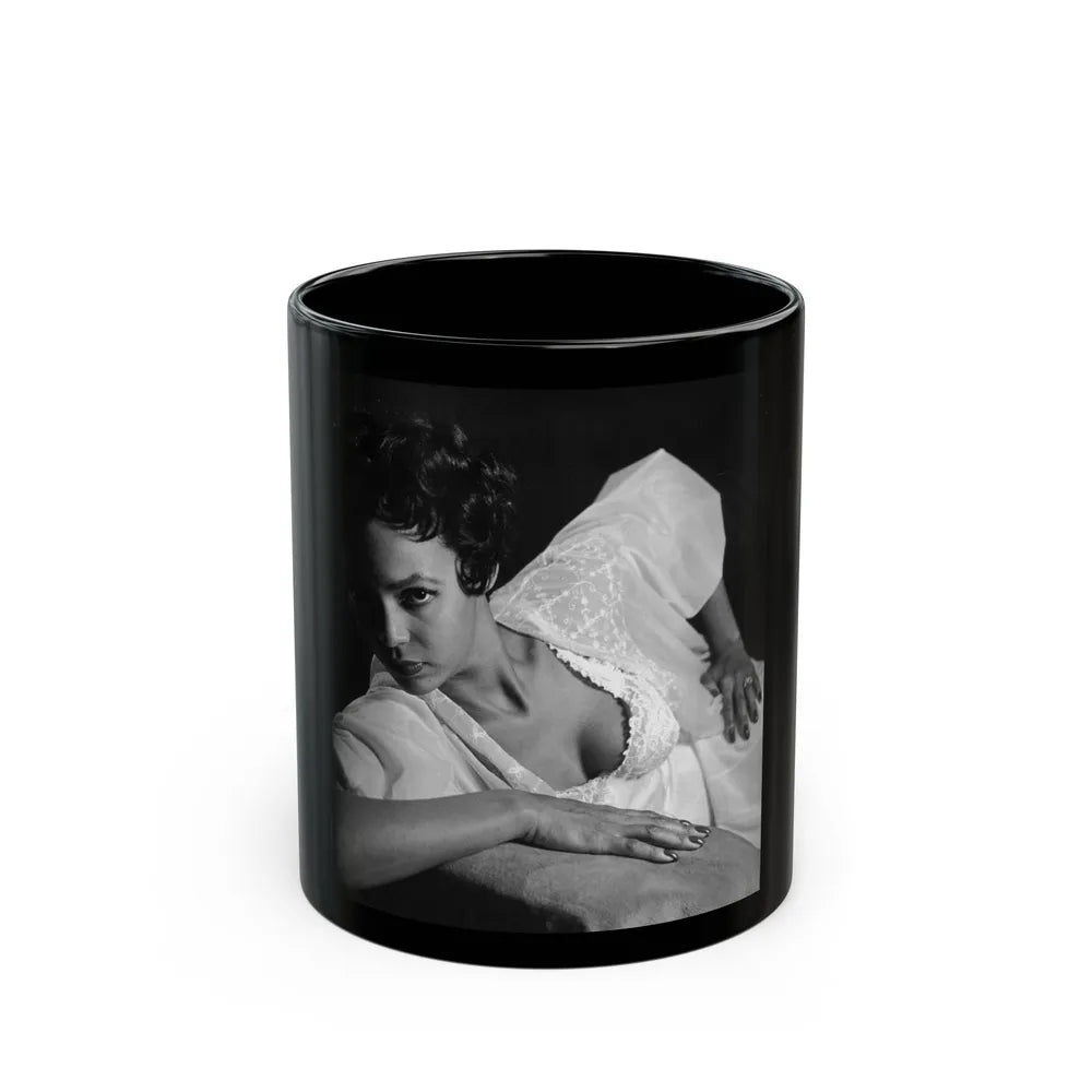 Dorothy Dandridge #06 (Vintage Female Icon) Black Coffee Mug-11oz-Go Mug Yourself