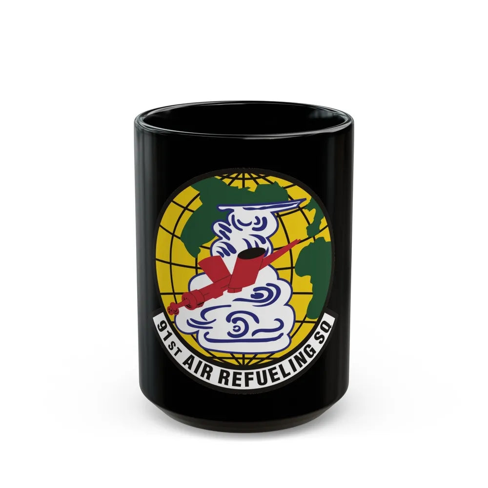 91st Air Refueling Squadron (U.S. Air Force) Black Coffee Mug-15oz-Go Mug Yourself