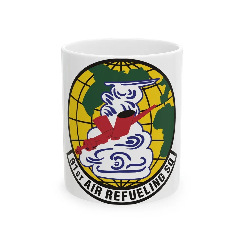 91st Air Refueling Squadron (U.S. Air Force) White Coffee Mug-11oz-Go Mug Yourself