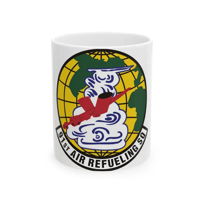 91st Air Refueling Squadron (U.S. Air Force) White Coffee Mug-11oz-Go Mug Yourself