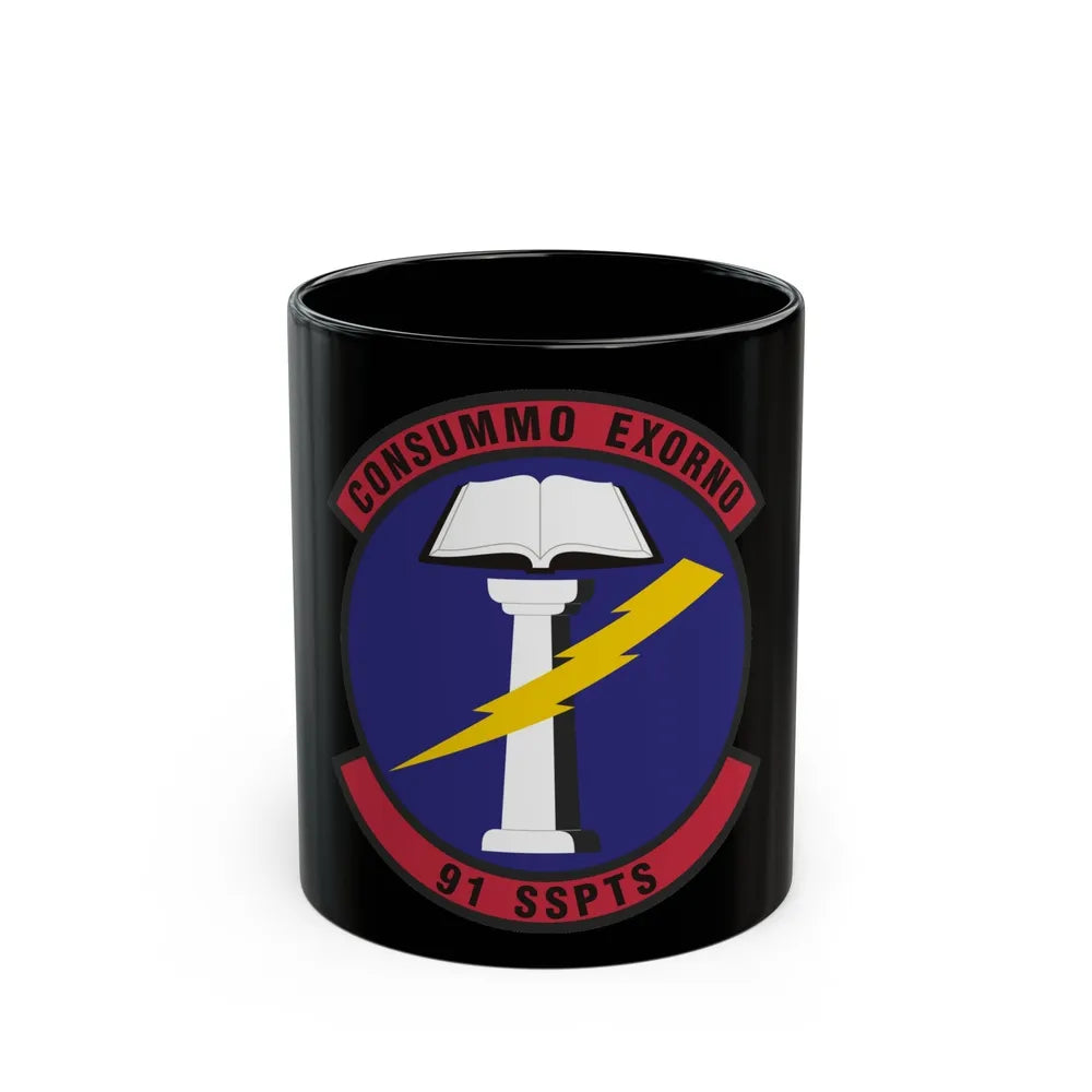 91st Security Support Squadron (U.S. Air Force) Black Coffee Mug-11oz-Go Mug Yourself