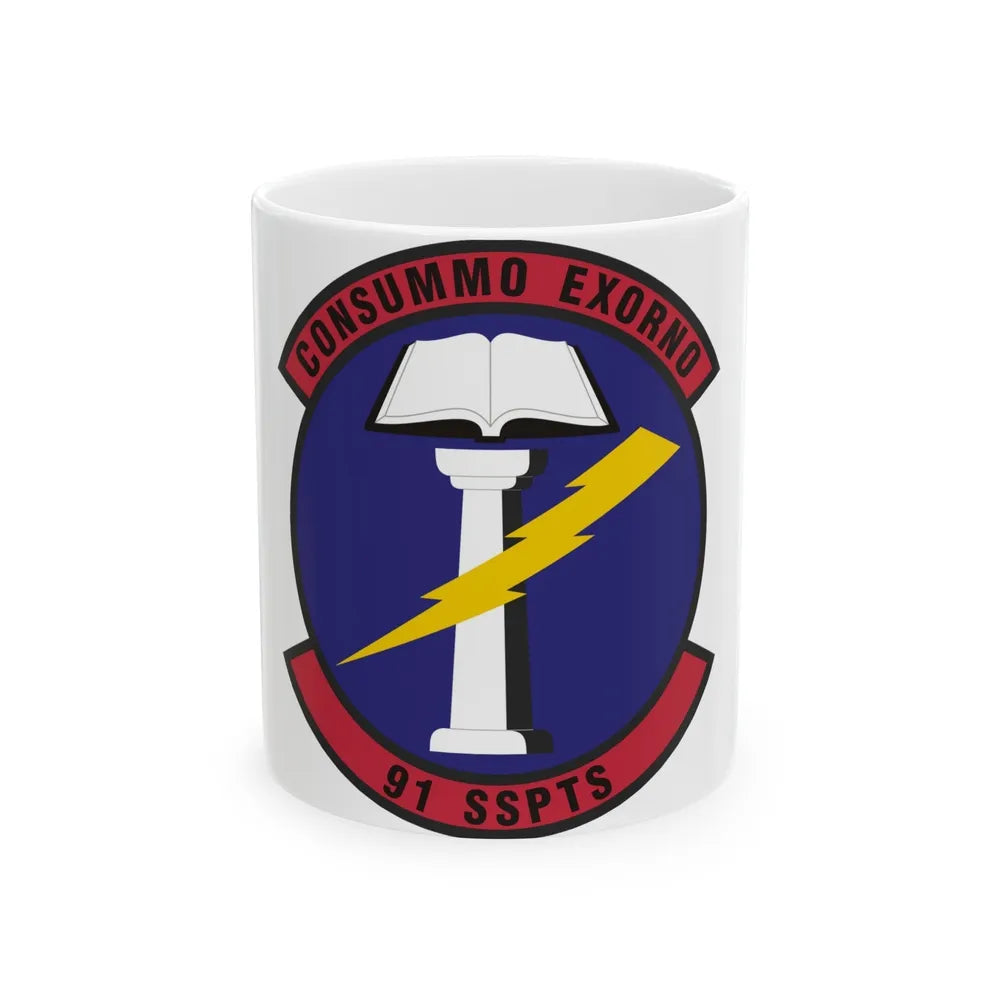 91st Security Support Squadron (U.S. Air Force) White Coffee Mug-11oz-Go Mug Yourself