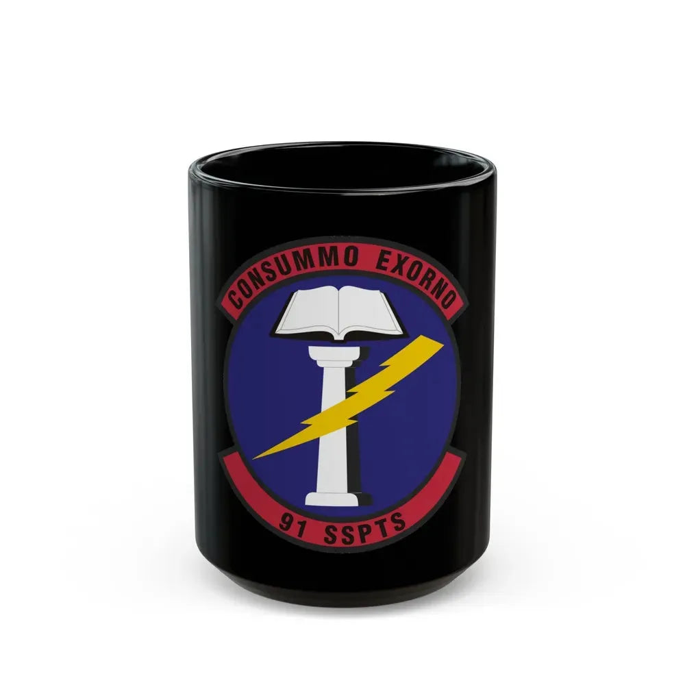 91st Security Support Squadron (U.S. Air Force) Black Coffee Mug 15oz - Go Mug Yourself