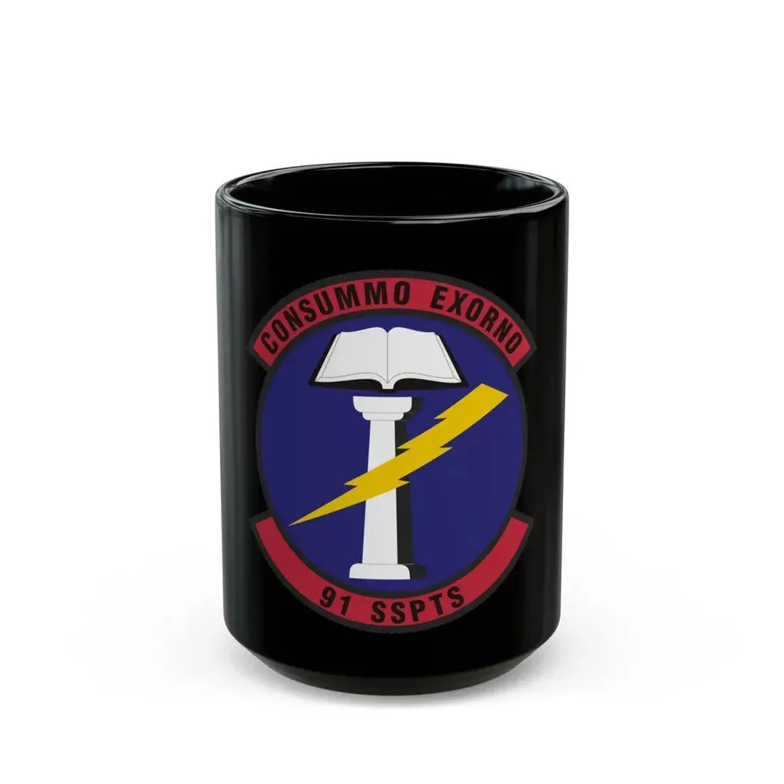 91st Security Support Squadron (U.S. Air Force) Black Coffee Mug 15oz - Go Mug Yourself