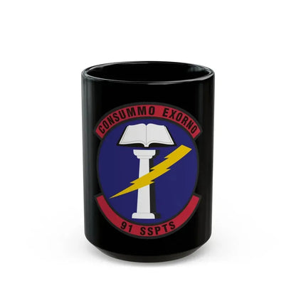 91st Security Support Squadron (U.S. Air Force) Black Coffee Mug 15oz - Go Mug Yourself