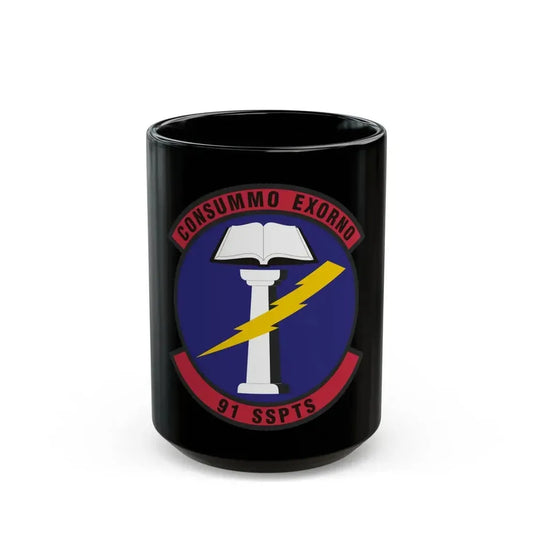 91st Security Support Squadron (U.S. Air Force) Black Coffee Mug 15oz - Go Mug Yourself