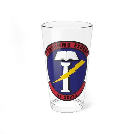 91st Security Support Squadron (U.S. Air Force) Pint Glass 16oz 16oz - Go Mug Yourself