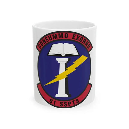 91st Security Support Squadron (U.S. Air Force) White Coffee Mug 11oz - Go Mug Yourself