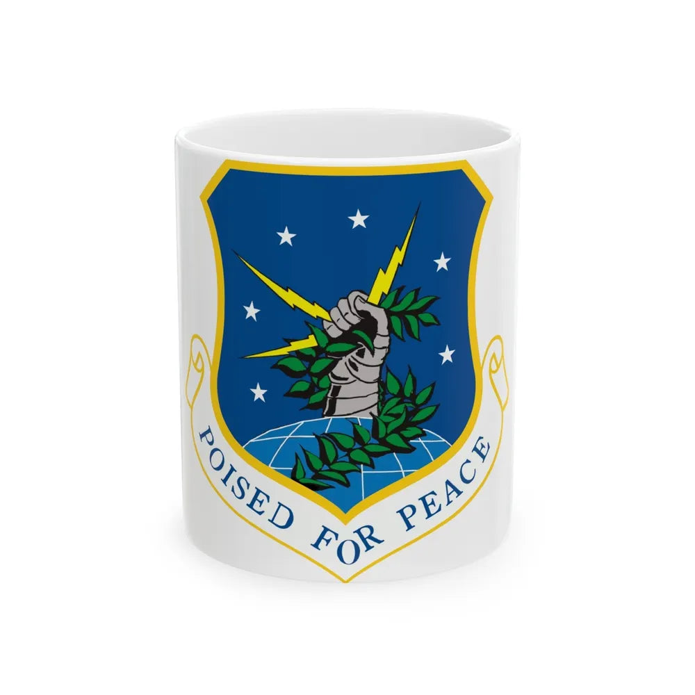 91st Space Wing (U.S. Air Force) White Coffee Mug-11oz-Go Mug Yourself