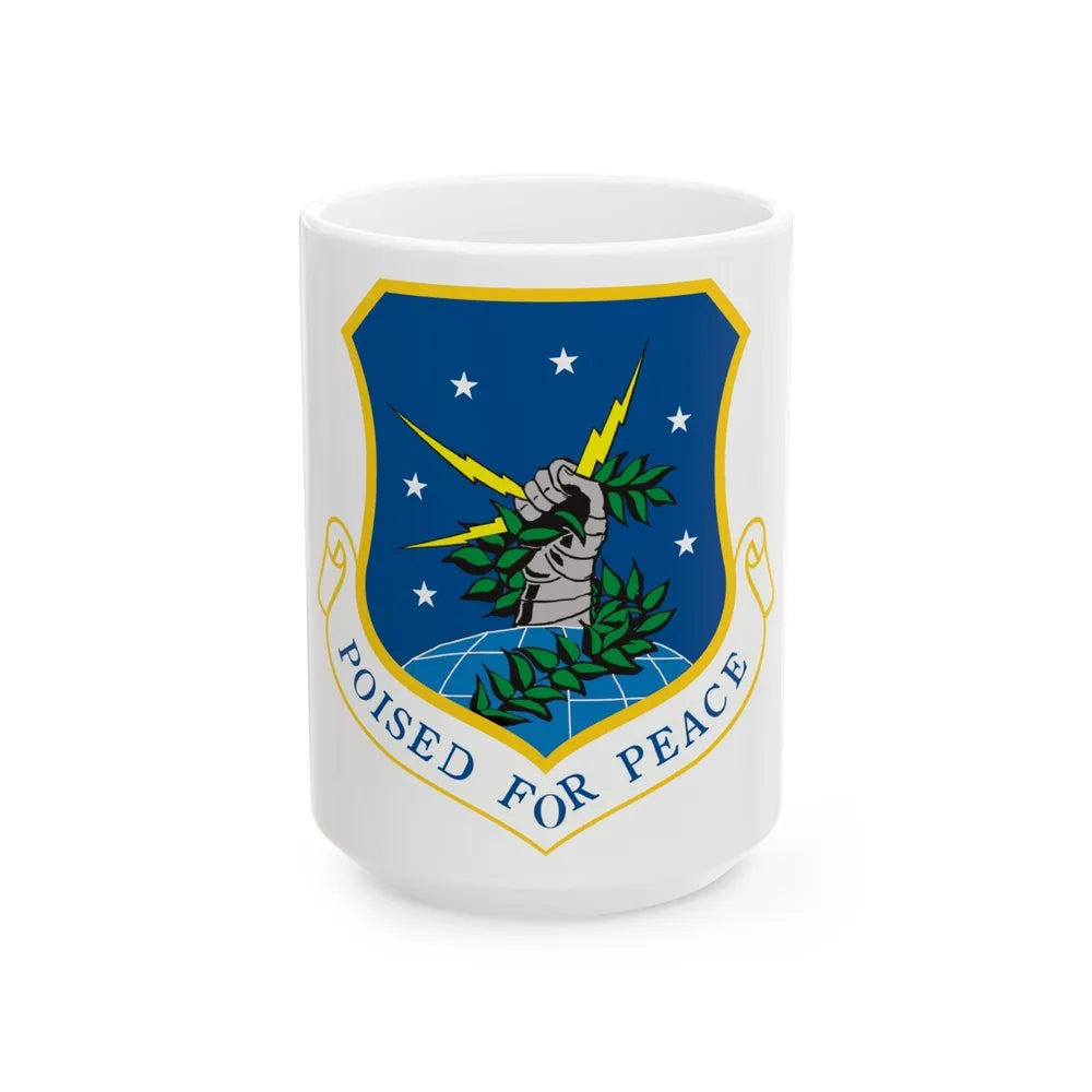 91st Space Wing (U.S. Air Force) White Coffee Mug-15oz-Go Mug Yourself