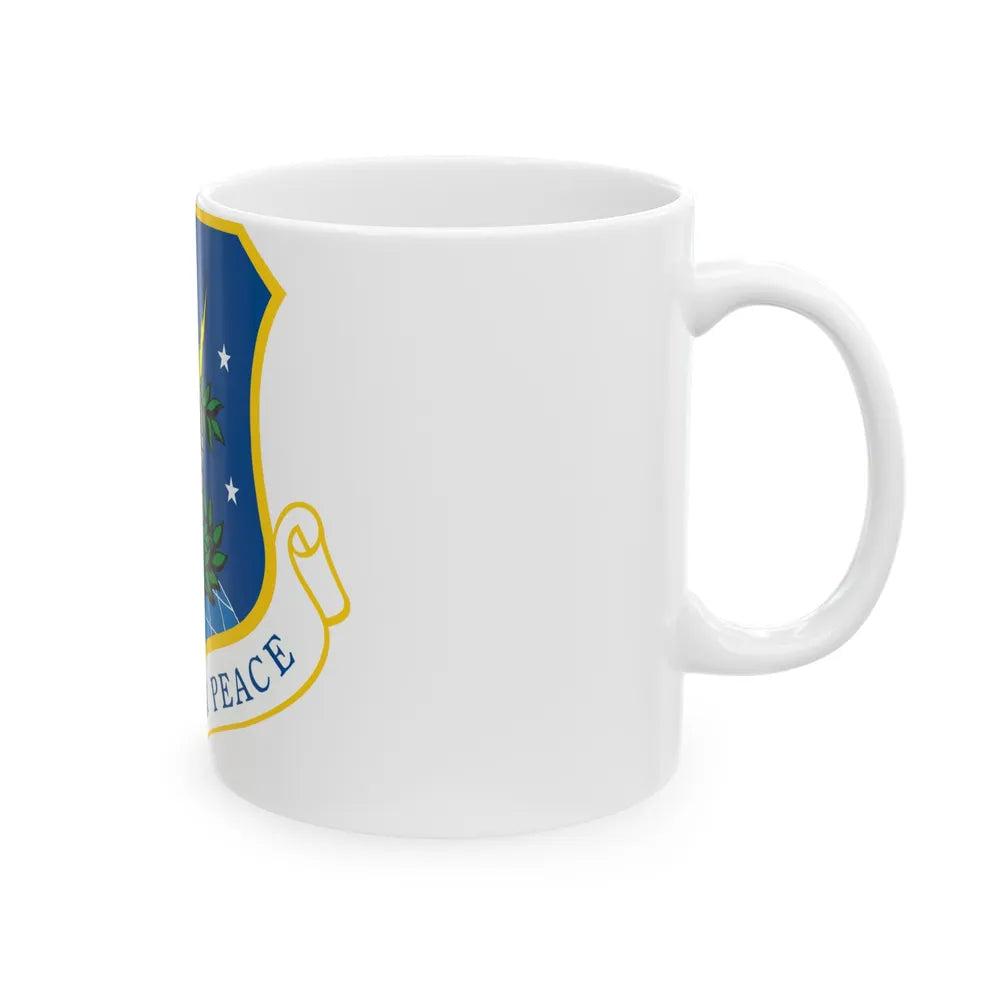 91st Space Wing (U.S. Air Force) White Coffee Mug-Go Mug Yourself