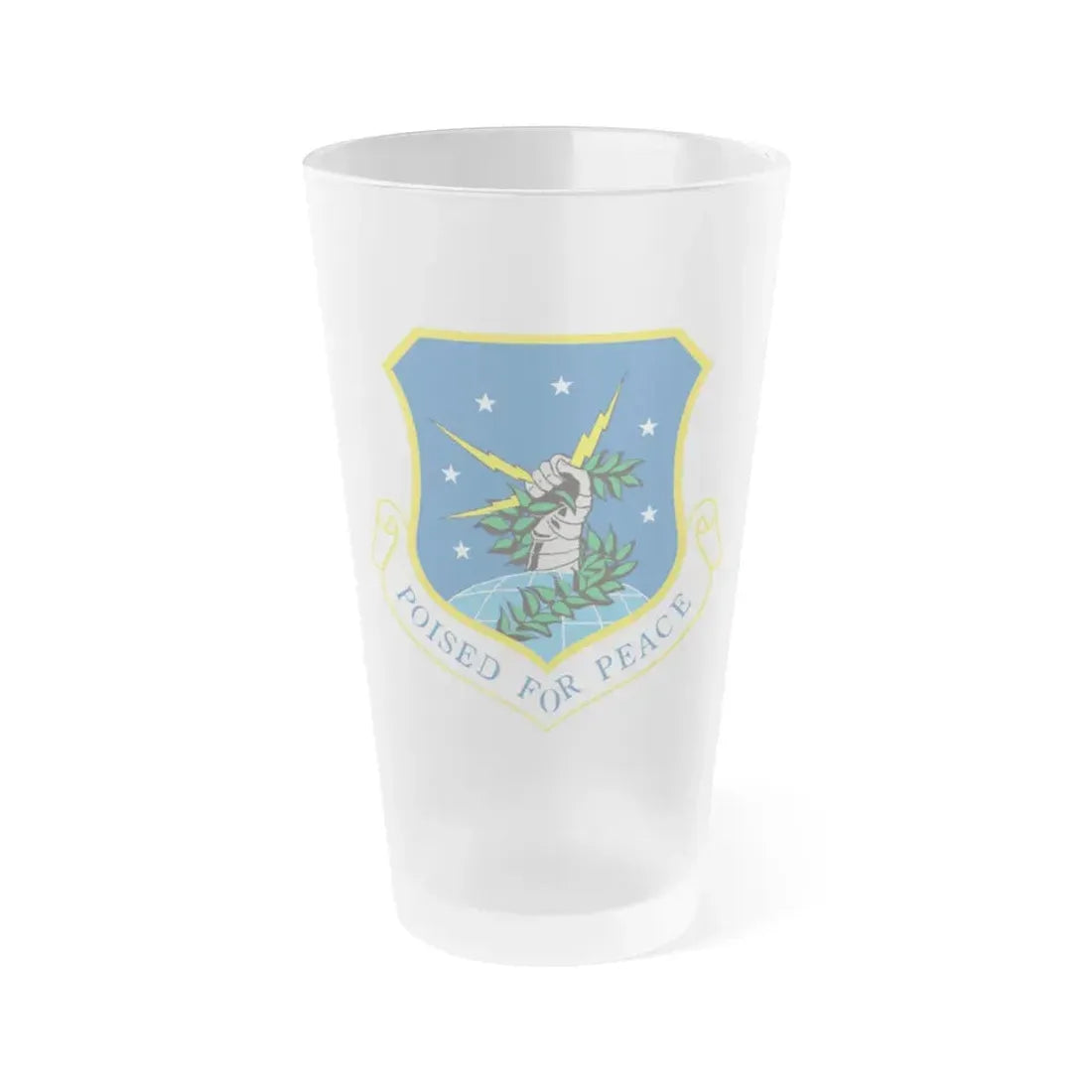 91st Space Wing (U.S. Air Force) Frosted Pint Glass 16oz Default Title - Go Mug Yourself