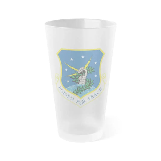91st Space Wing (U.S. Air Force) Frosted Pint Glass 16oz Default Title - Go Mug Yourself