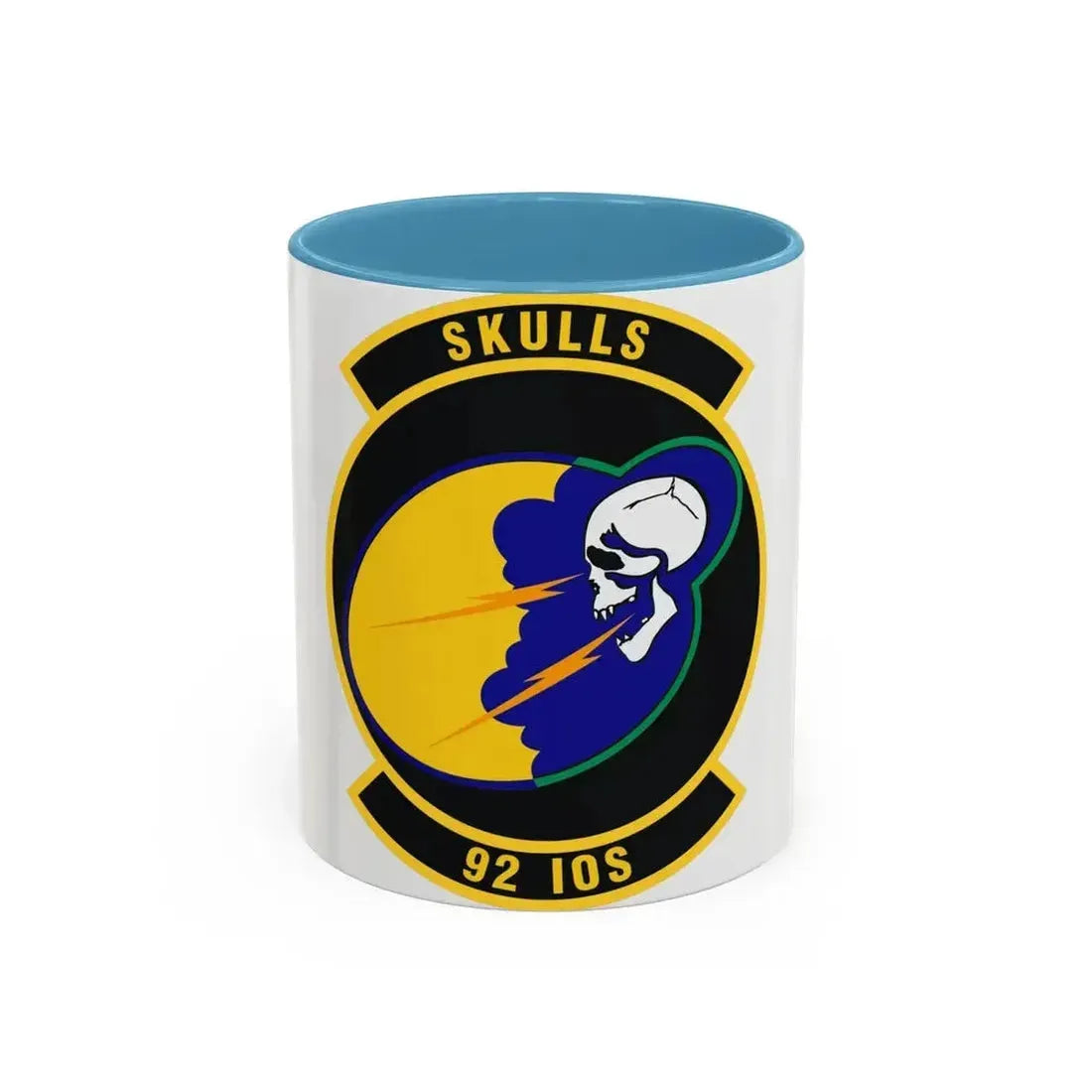 92 Information Operations Squadron ACC (U.S. Air Force) Accent Coffee Mug 11oz Light Blue - Go Mug Yourself