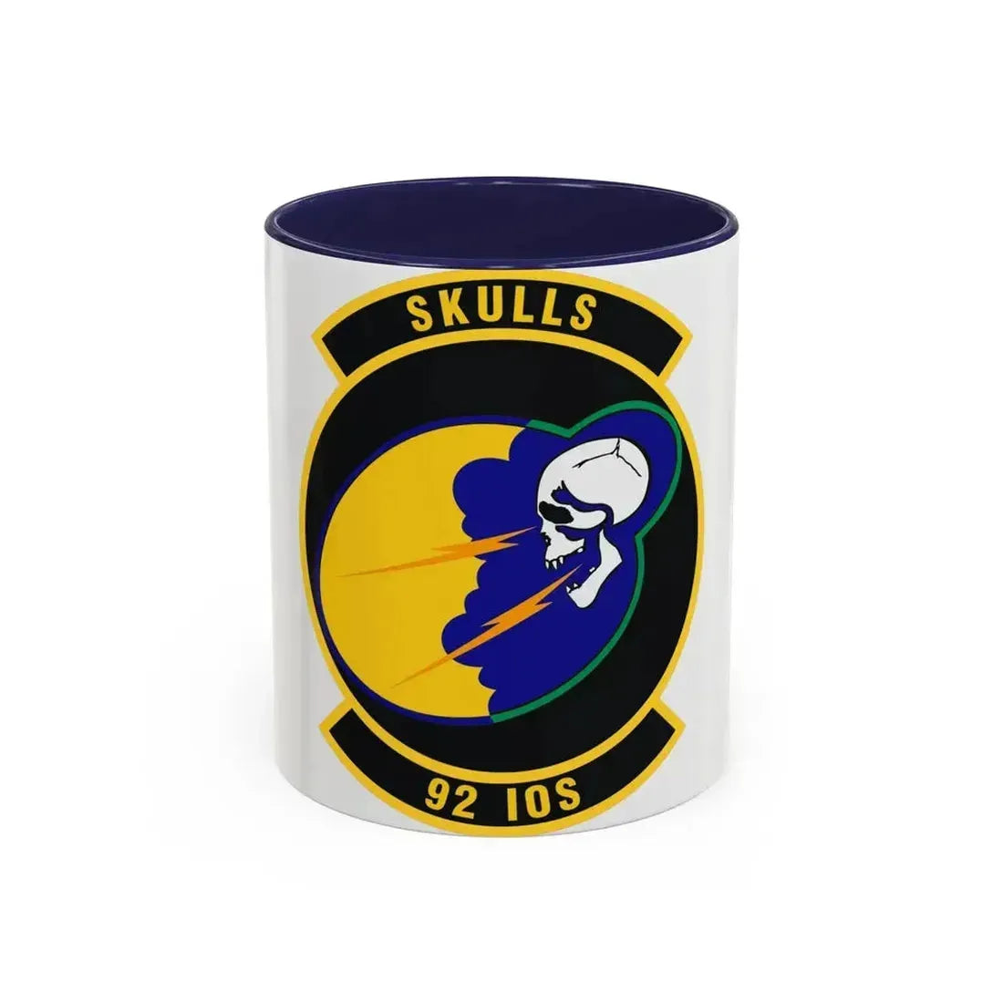 92 Information Operations Squadron ACC (U.S. Air Force) Accent Coffee Mug 11oz Navy - Go Mug Yourself