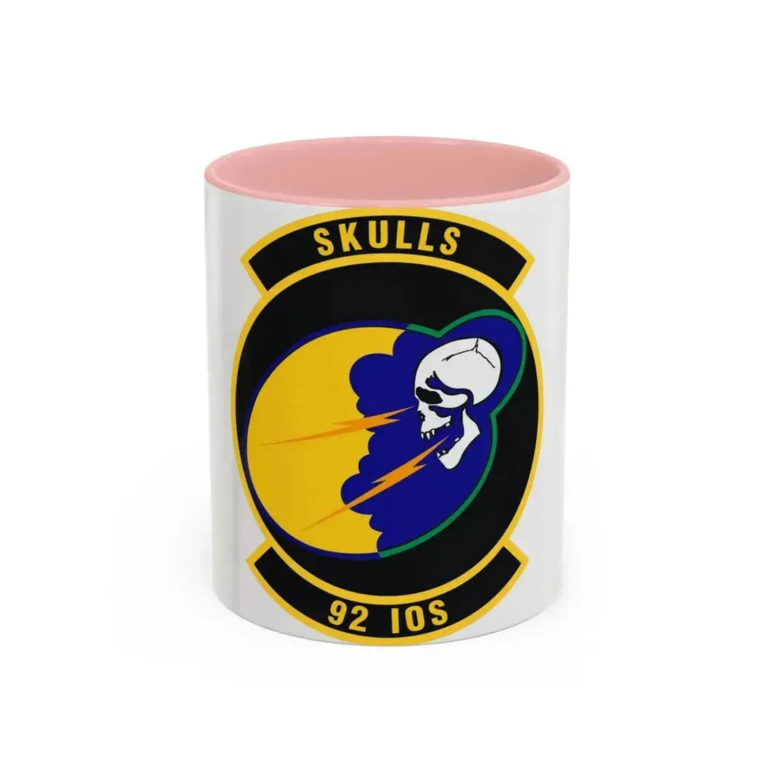 92 Information Operations Squadron ACC (U.S. Air Force) Accent Coffee Mug 11oz Pink - Go Mug Yourself