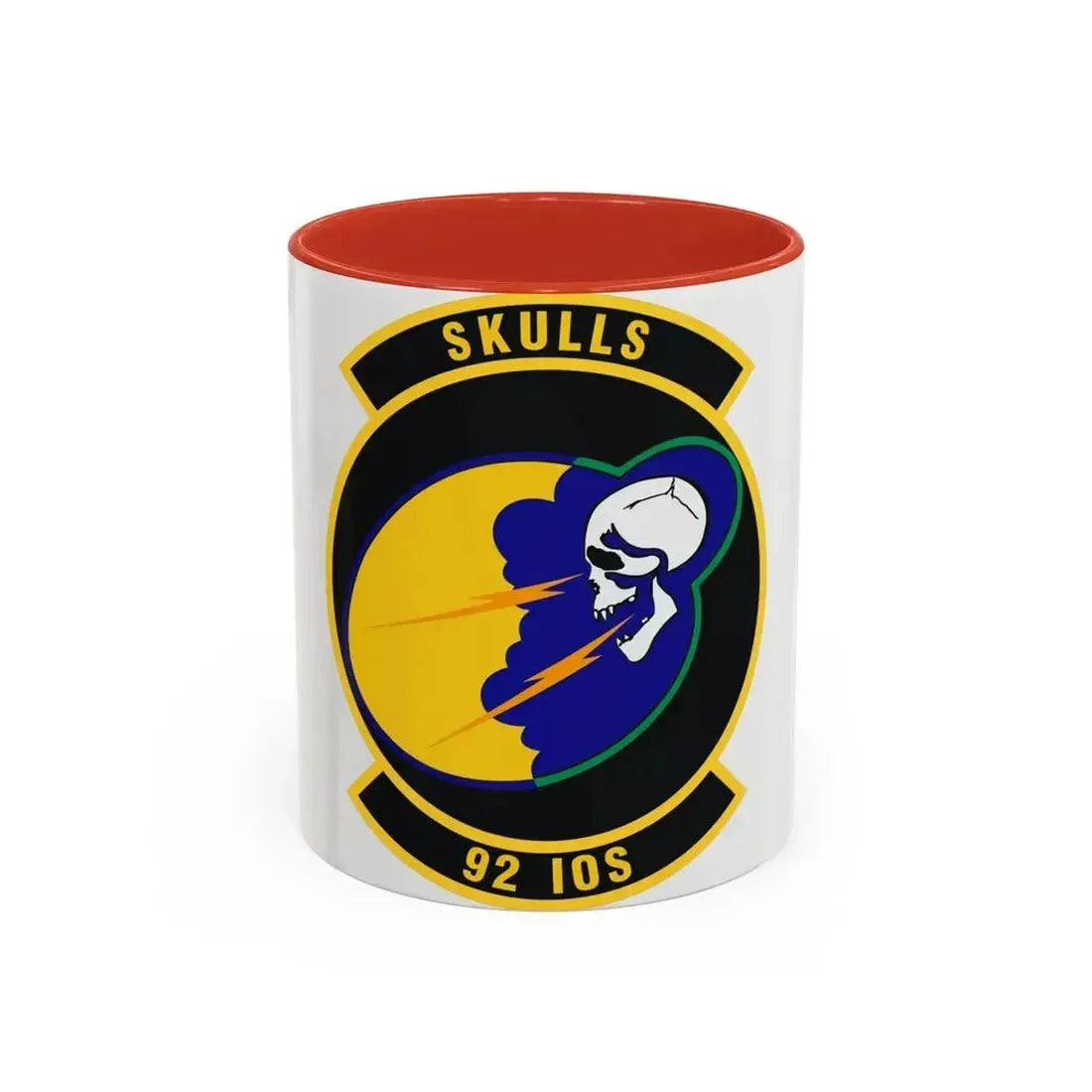 92 Information Operations Squadron ACC (U.S. Air Force) Accent Coffee Mug 11oz Red - Go Mug Yourself