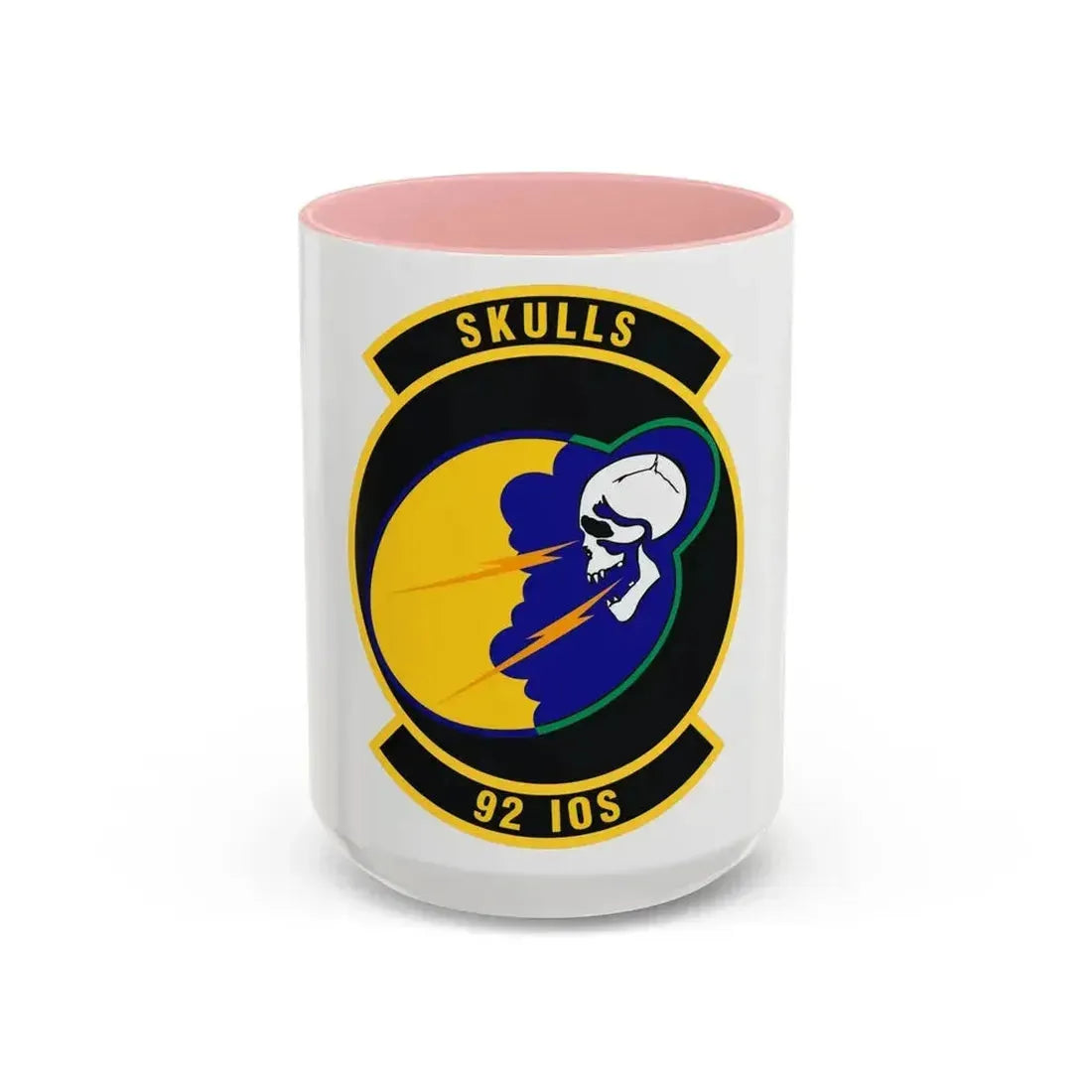 92 Information Operations Squadron ACC (U.S. Air Force) Accent Coffee Mug 15oz Pink - Go Mug Yourself