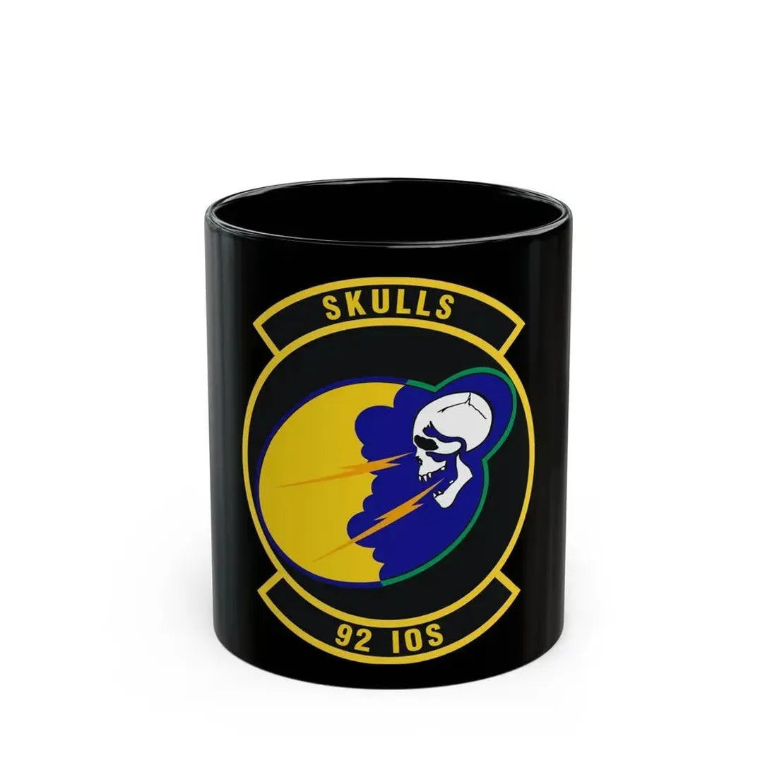 92 Information Operations Squadron ACC (U.S. Air Force) Black Coffee Mug 11oz - Go Mug Yourself