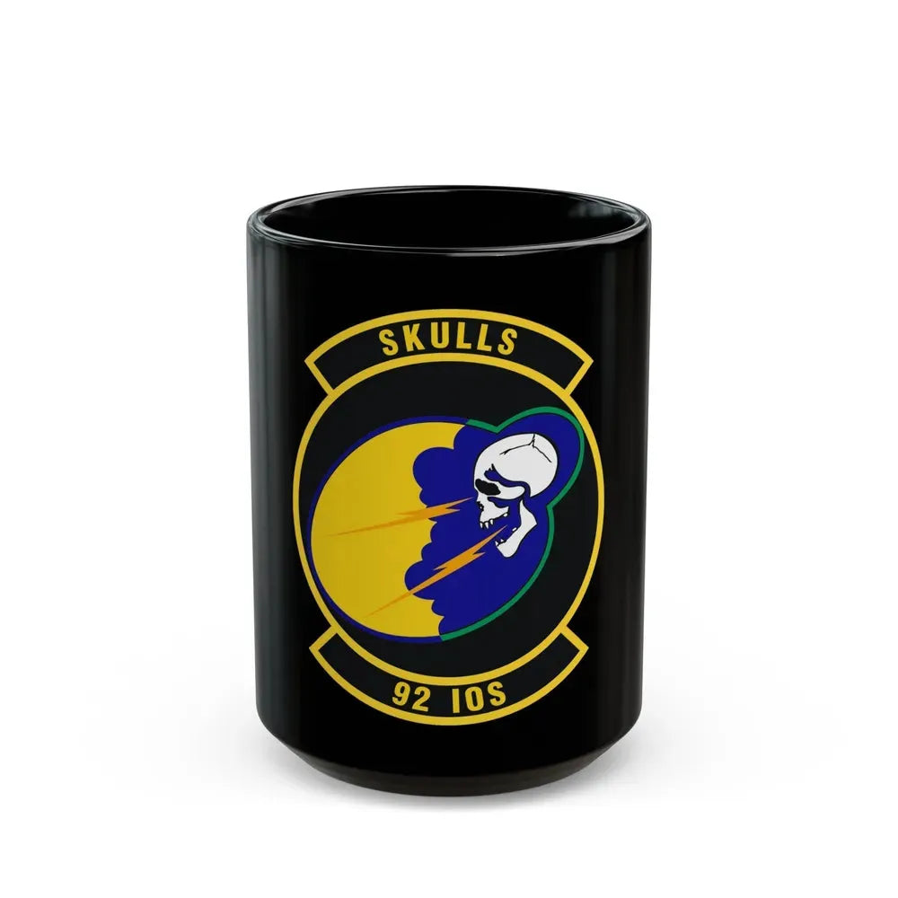 92 Information Operations Squadron ACC (U.S. Air Force) Black Coffee Mug 15oz - Go Mug Yourself
