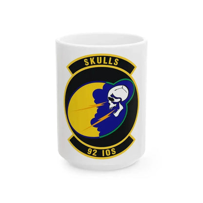 92 Information Operations Squadron ACC (U.S. Air Force) White Coffee Mug 15oz - Go Mug Yourself
