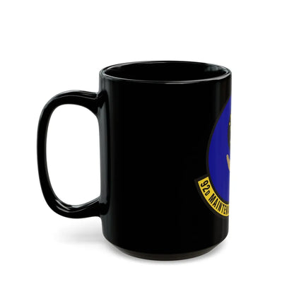 92 Maintenance Operations Squadron AMC (U.S. Air Force) Black Coffee Mug-Go Mug Yourself